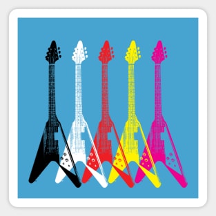 Guitar Iconic Rock Style Design Magnet